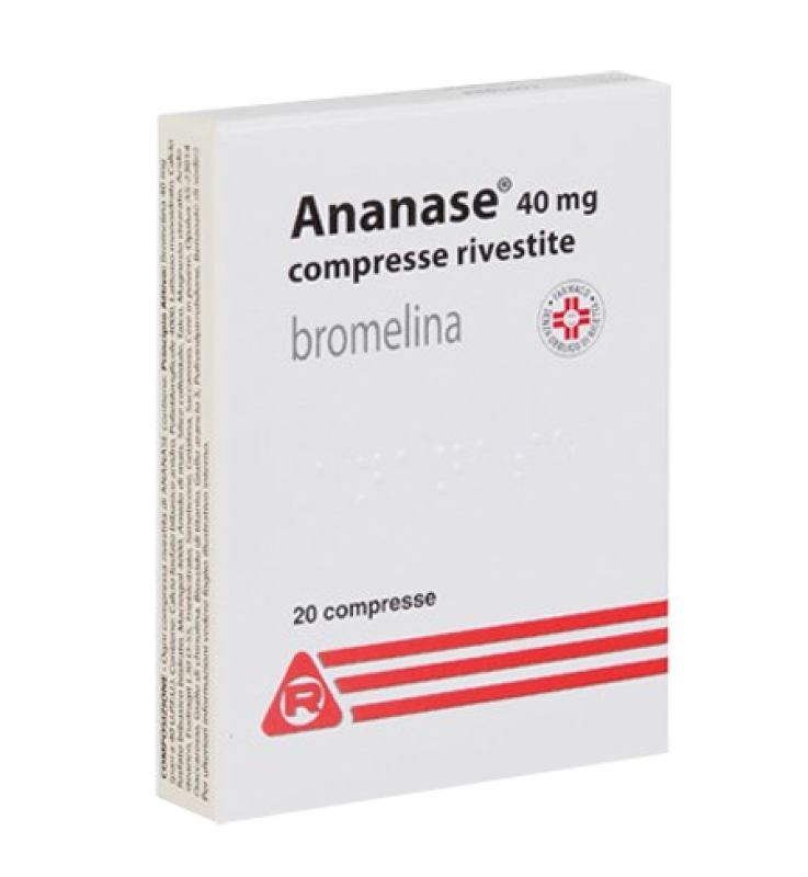 ANANASE*20 cpr riv 40 mg