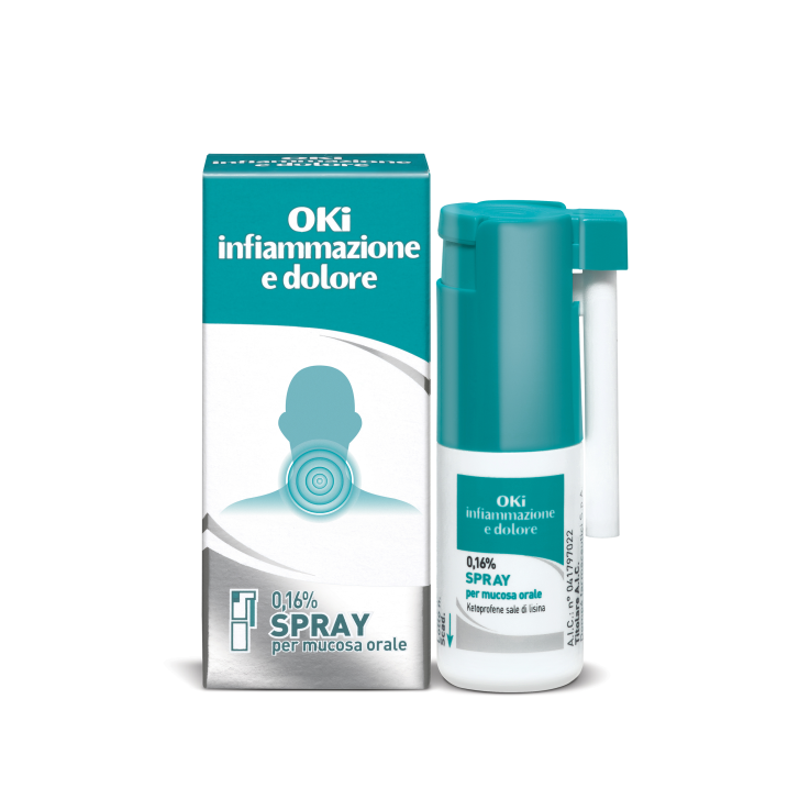 OKI INFIAMMAZIONE E DOLORE*spray mucosa orale 15 ml 0,16% OKI INFIAMMAZIONE E DOLORE*spray mucosa orale 15 ml 0,16%