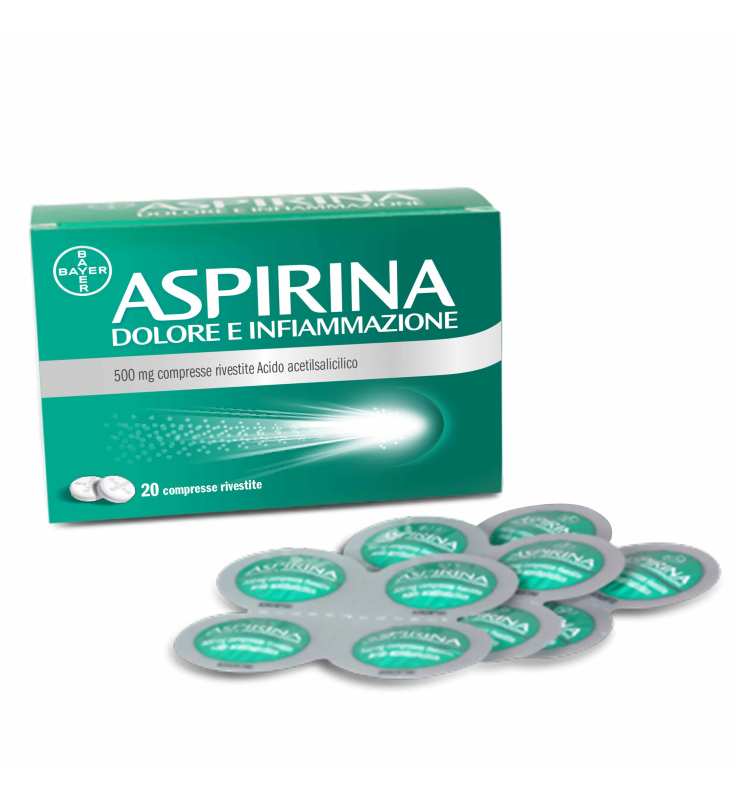 ASPIRINA DOLORE E INFIAMMAZIONE*20 cpr riv 500 mg
