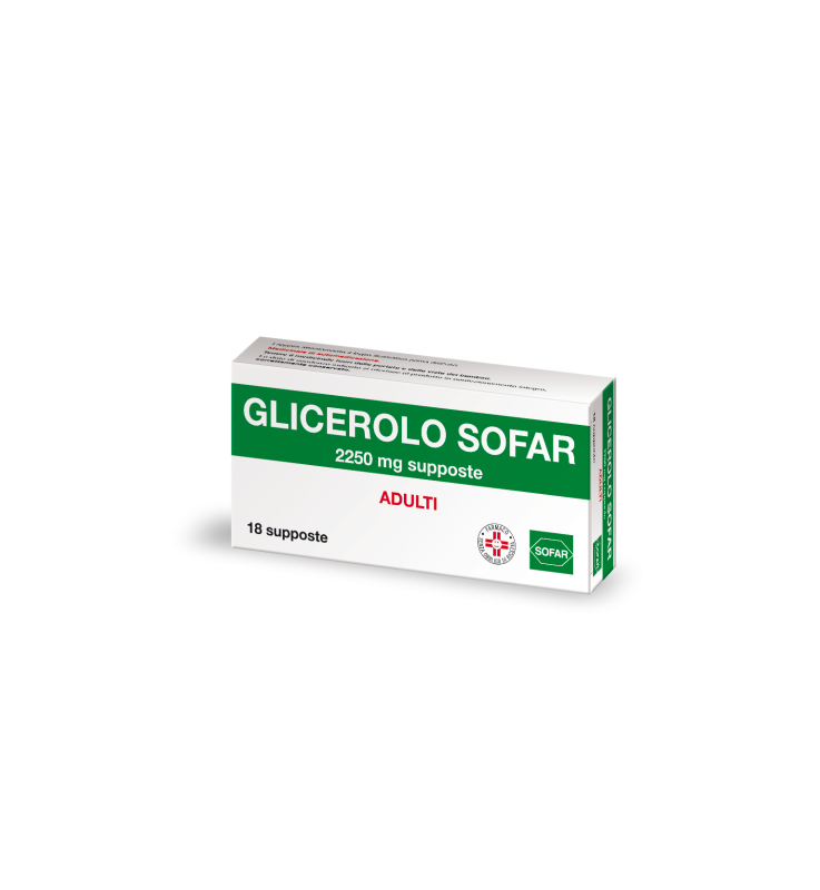 GLICEROLO (SOFAR)*AD 18 supp 2.250 mg
