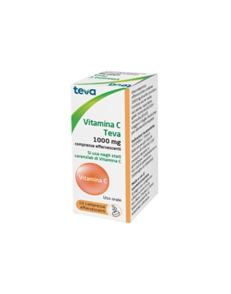 VITAMINA C (TEVA)*10 cpr eff 1 g