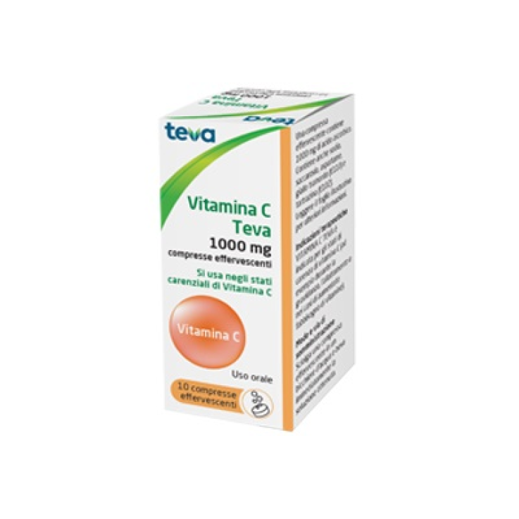 VITAMINA C (TEVA)*10 cpr eff 1 g VITAMINA C (TEVA)*10 cpr eff 1 g