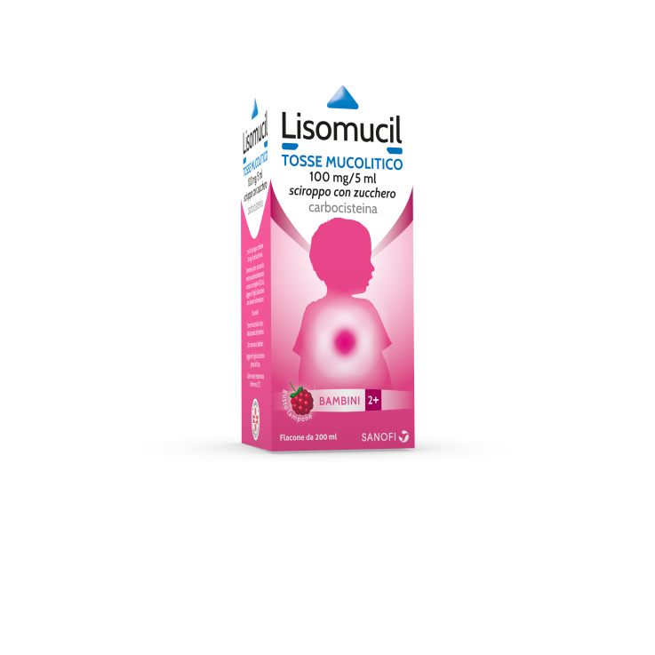 LISOMUCIL TOSSE MUCOLITICO*BB sciroppo 200 ml 100 mg/5 ml con zucchero LISOMUCIL TOSSE MUCOLITICO*BB sciroppo 200 ml 100 mg/5 ml con zucchero