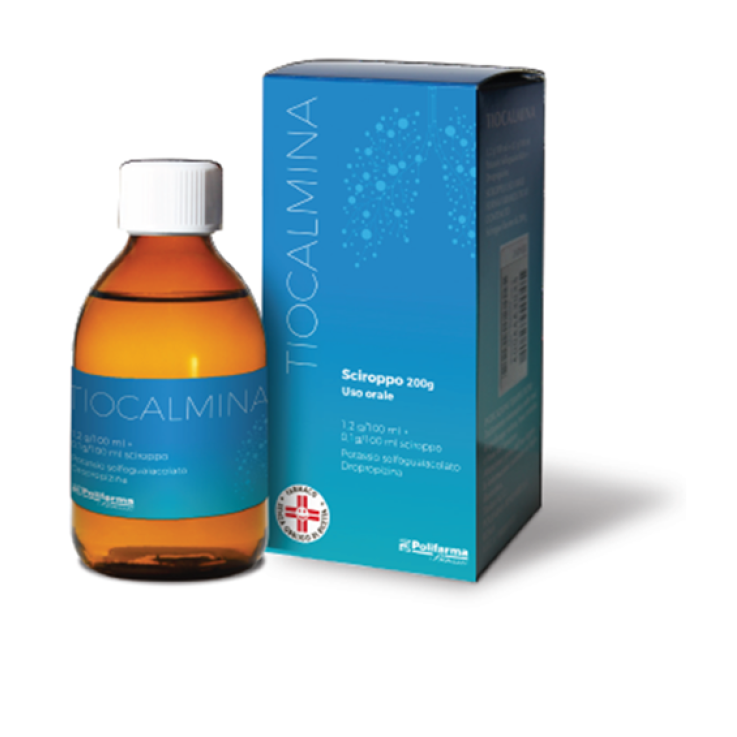 TIOCALMINA*scir 200 g 1,2 g/100 ml + 0,1 g/100 ml TIOCALMINA*scir 200 g 1,2 g/100 ml + 0,1 g/100 ml