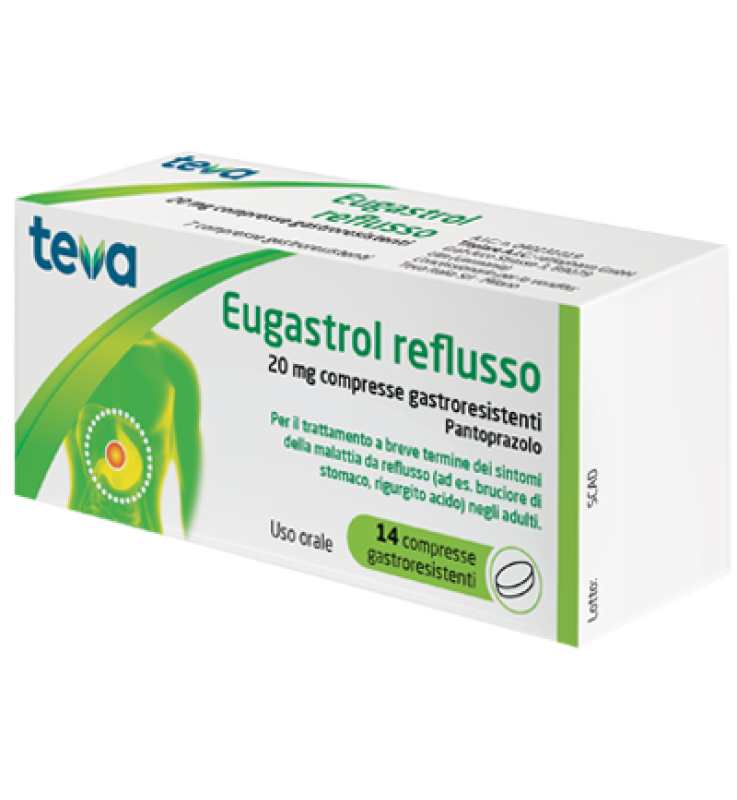 EUGASTROL REFLUSSO*14 cpr gastrores 20 mg