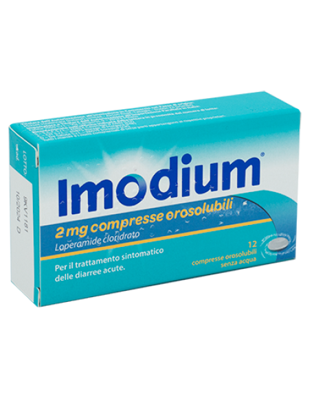 IMODIUM*12 cpr orosolubili 2 mg