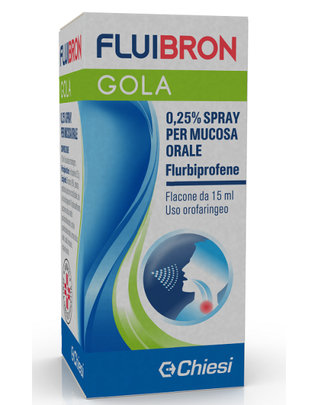 FLUIBRON GOLA*spray mucosa orale 15 ml 0,25%