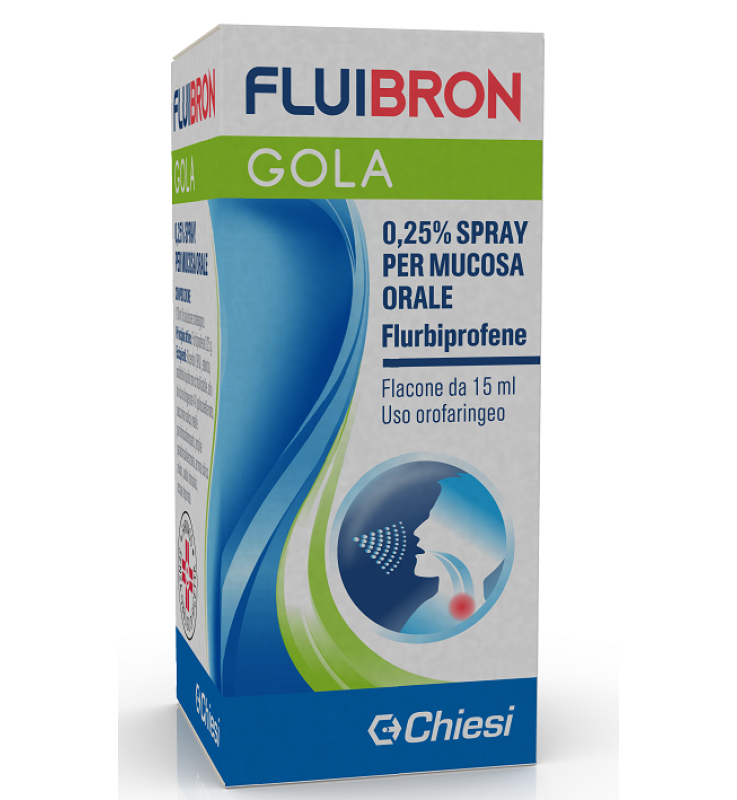 FLUIBRON GOLA*spray mucosa orale 15 ml 0,25%
