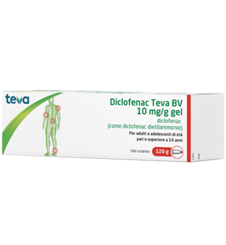 DICLOFENAC (TEVA B.V.)*gel derm 120 g 10 mg/g