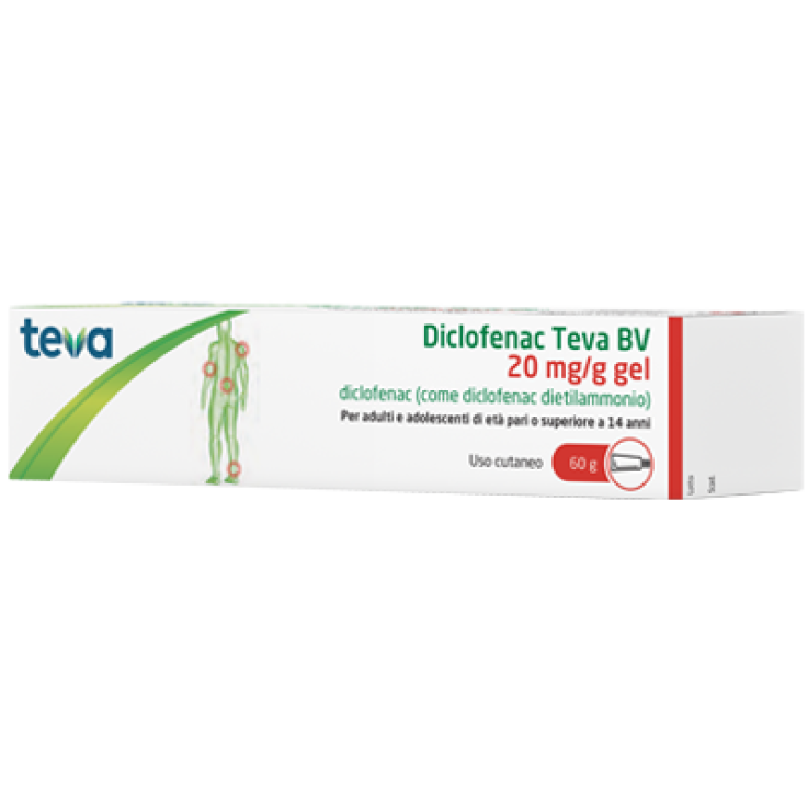 DICLOFENAC (TEVA B.V.)*gel derm 60 g 20 mg/g DICLOFENAC (TEVA B.V.)*gel derm 60 g 20 mg/g