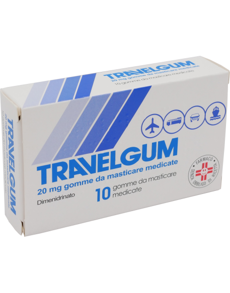 TRAVELGUM*10 gomme mast 20 mg