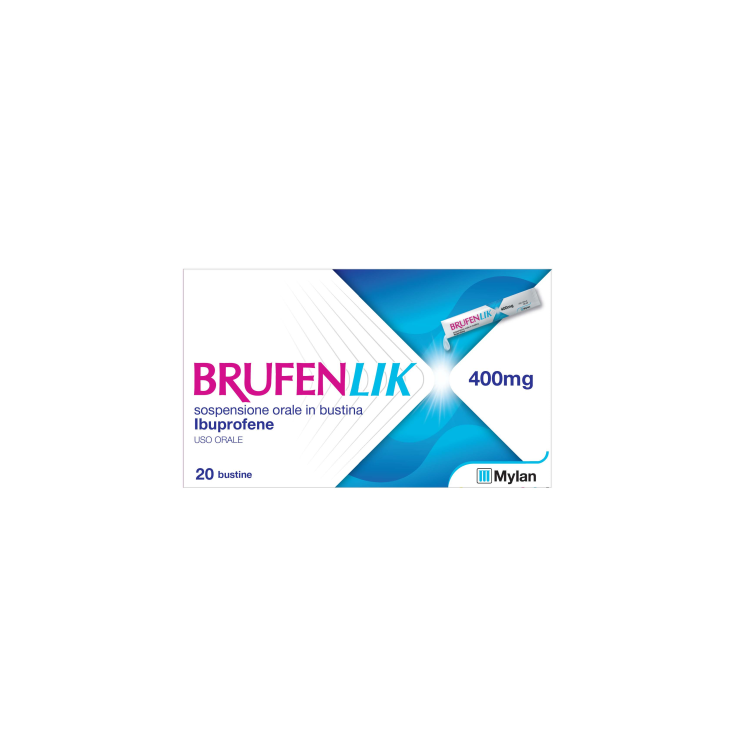 BRUFENLIK*20 bust orale sosp 400 mg 10 ml BRUFENLIK*20 bust orale sosp 400 mg 10 ml