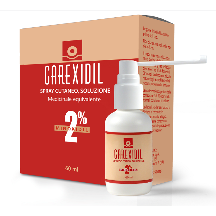 CAREXIDIL*soluz cutanea spray 60 ml 2% CAREXIDIL*soluz cutanea spray 60 ml 2%
