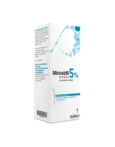 MINOXIDIL BIORGA (LABORATOIRES BAILLEUL)*soluz cutanea 60 ml5%