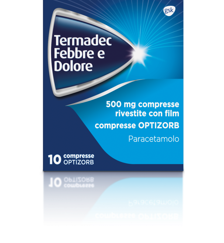 TERMADEC FEBBRE E DOLORE*10 cpr riv 500 mg optizorb