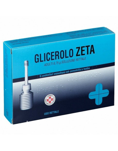 GLICEROLO (ZETA FARMACEUTICI)*AD 6 contenitori monodose 6,75g soluz rett con camomilla e malva