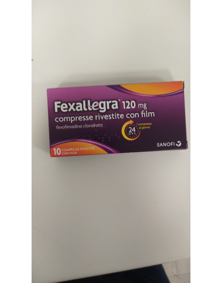 FEXALLEGRA*10 cpr riv 120 mg FEXALLEGRA*10 cpr riv 120 mg