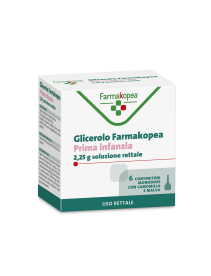 GLICEROLO (FARMAKOPEA)*PRIMA INFANZIA 6 microclismi 2,25 g con camomilla e malva