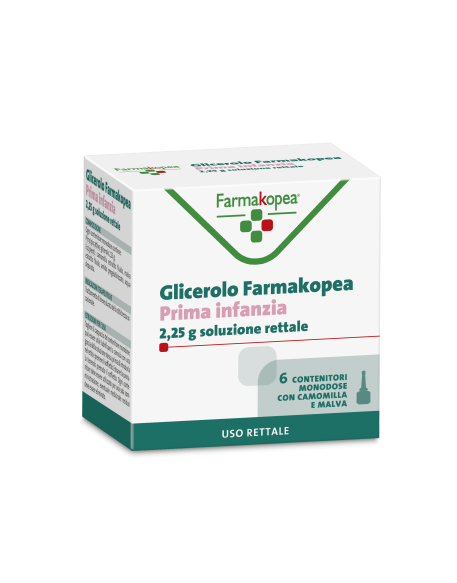 GLICEROLO (FARMAKOPEA)*PRIMA INFANZIA 6 microclismi 2,25 g con camomilla e malva
