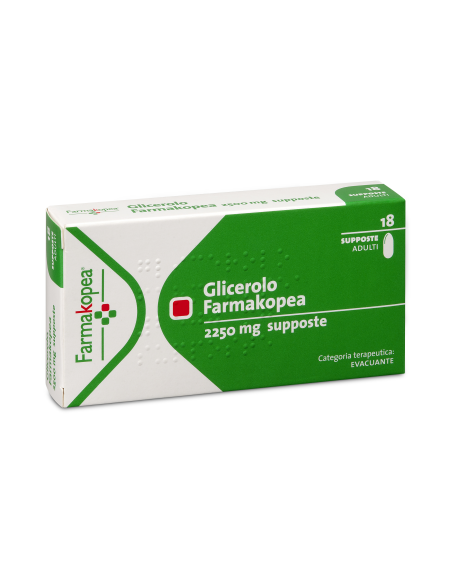 GLICEROLO (FARMAKOPEA)*18 supp 2.250 mg