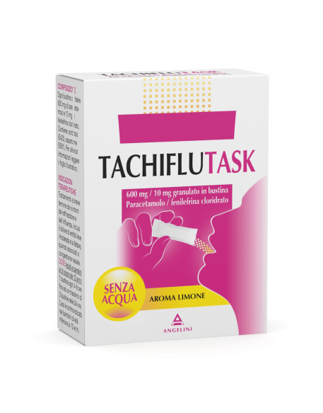 TACHIFLUTASK*orale grat 10 bust 600 mg + 10 mg