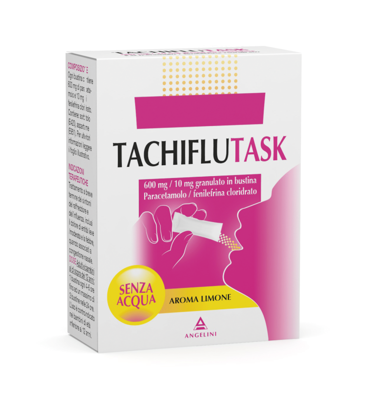 TACHIFLUTASK*orale grat 10 bust 600 mg + 10 mg