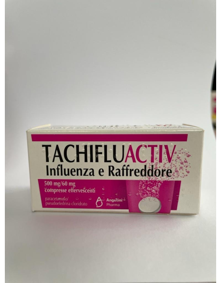 TACHIFLUACTIV INFLUENZA E RAFFREDDORE*10 cpr eff 500 mg + 60mg