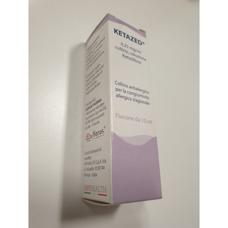 KETAZED*collirio 1 flaconcino 10 ml 0,25 mg/ml con contagocce KETAZED*collirio 1 flaconcino 10 ml 0,25 mg/ml con contagocce