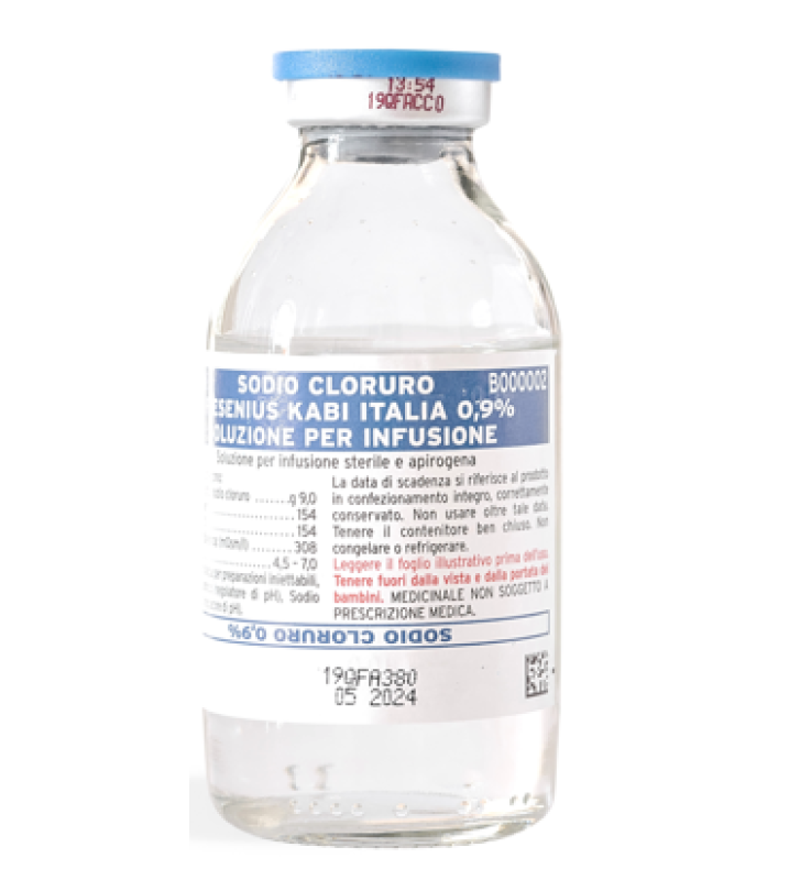 SODIO CLORURO (FRESENIUS KABI ITALIA)*1 flacone EV 100 ml 0,9%