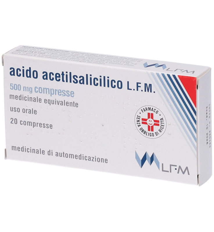 ACIDO ACETILSALICILICO (LFM)*20 cpr 500 mg