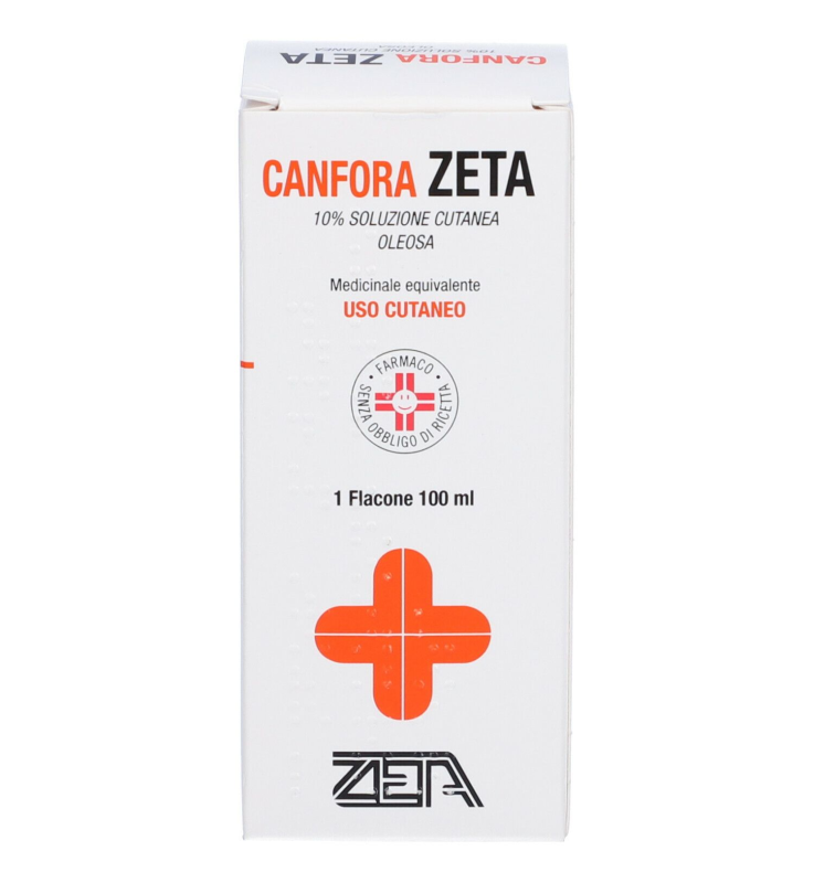 CANFORA (ZETA FARMACEUTICI)*soluz cutanea oleosa 100 ml 10%