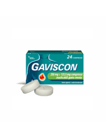 GAVISCON*48 cpr mast 250 mg + 133,5 mg menta