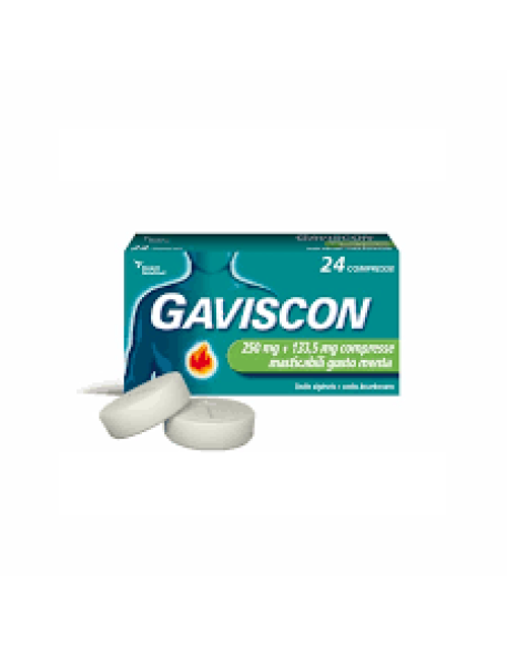 GAVISCON*48 cpr mast 250 mg + 133,5 mg menta