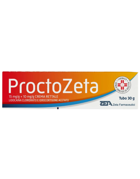 LIDOCAINA IDROCORTISONE (ZETA FARMACEUTICI)*crema rett 30 g1,5% + 1%