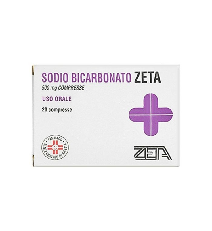 SODIO BICARBONATO (ZETA)*20 cpr 500 mg