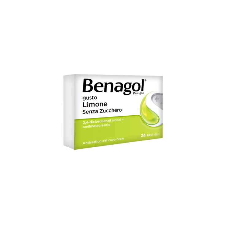 BENAGOL*24 pastiglie 0,6 mg + 1,2 mg limone senza zucchero BENAGOL*24 pastiglie 0,6 mg + 1,2 mg limone senza zucchero
