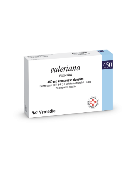 VALERIANA VEMEDIA*20 cpr riv 450 mg