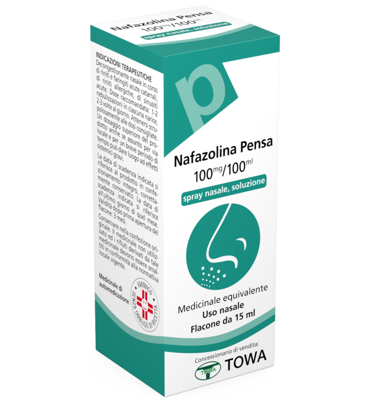 NAFAZOLINA (PENSA)*spray nasale 15 ml 100 mg/100 ml
