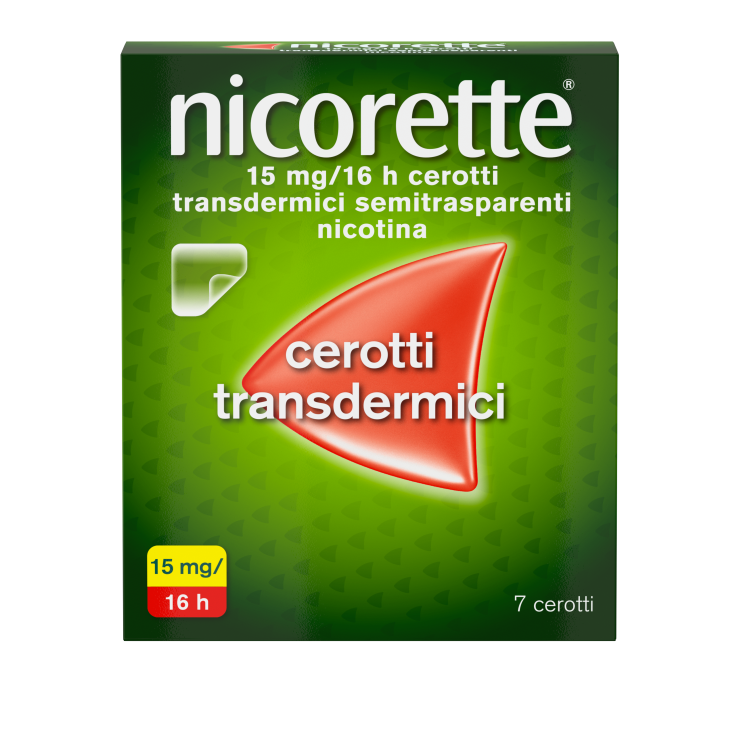 NICORETTE*7 cerotti transd 15 mg/16 ore NICORETTE*7 cerotti transd 15 mg/16 ore