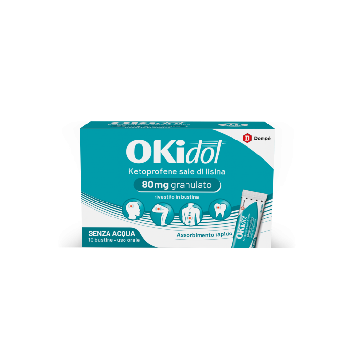 OKIDOL*orale granulato 10 bustine 80 mg OKIDOL*orale granulato 10 bustine 80 mg