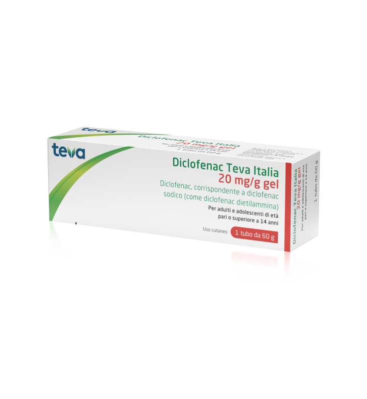 DICLOFENAC (TEVA ITALIA)*gel 60 g 20 mg/g