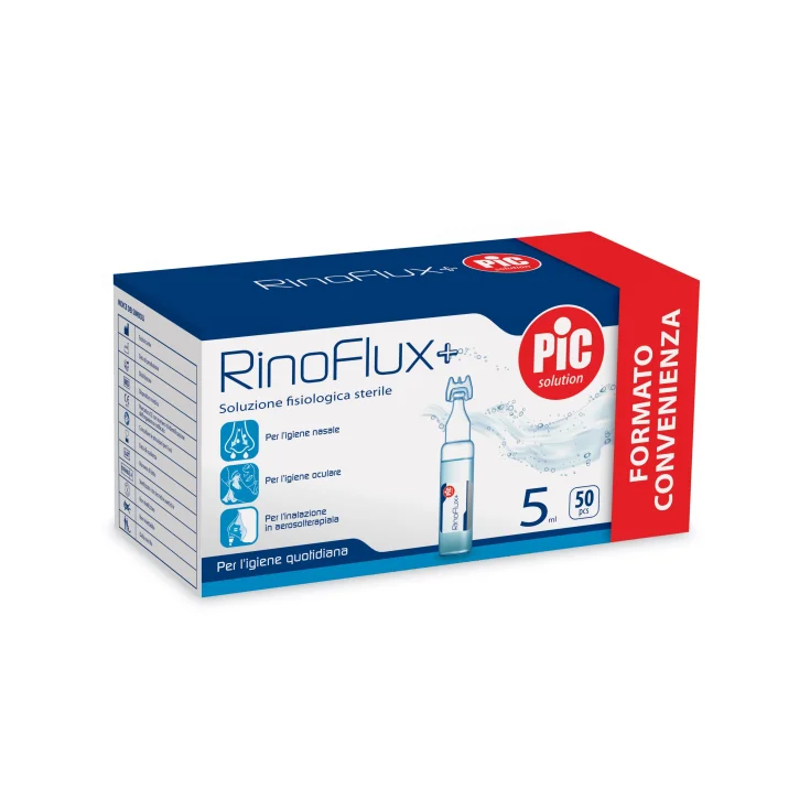 Soluzione fisiologica sterile RinoFlux+ 50 pezzi da 5 ml