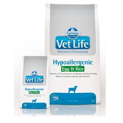 Vet Life Hypoallergenic Uova e Riso per Cani