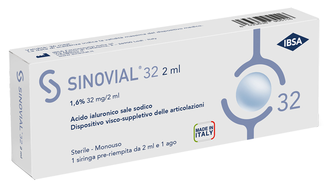 SIRINGA INTRA-ARTICOLARE SINOVIAL FORTE ACIDO IALURONICO 1,6% 2 ML