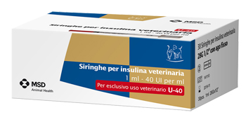 Siringhe Insulina MSD Animal Health 40 UI/ml per Cani e Gatti