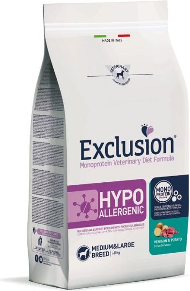 Exclusion Diet Hypoallergenic Cervo e Patate per Cani Adulti