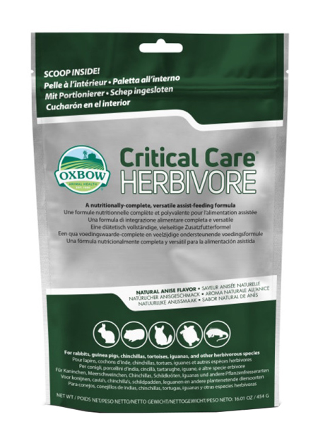 Oxbow Critical Care Herbivore 450g: Alimentazione Assistita