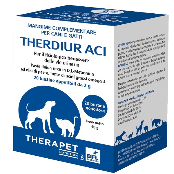 Therdiur Therapet: Supporto per le Vie Urinarie Cani e Gatti