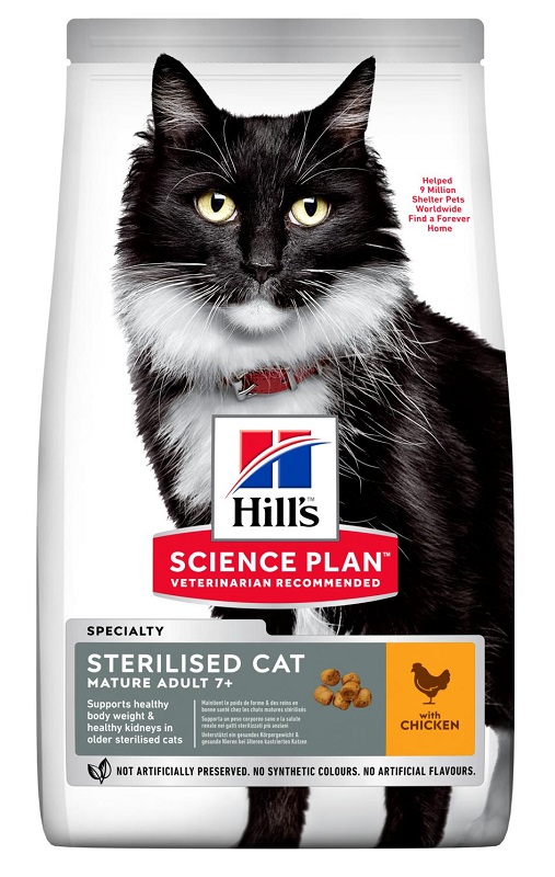 Hill's Science Plan Sterilised Cat Mature Adult 7+ Pollo - 1,5 kg img 0
