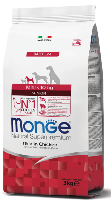 Monge Mini Senior Pollo: Nutrizione Specifica per Cani Anziani